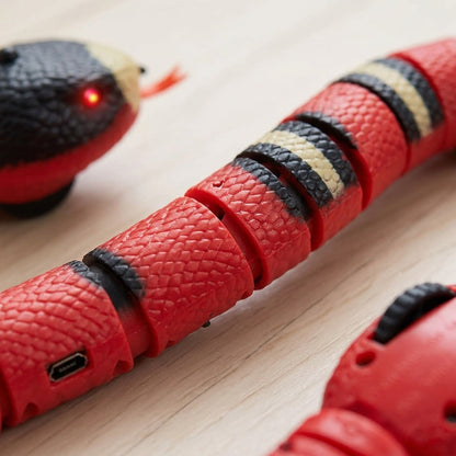 Smart Sensing Snake Toy for Interactive Pet Play