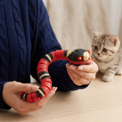 Smart Sensing Snake Toy for Interactive Pet Play