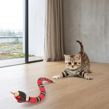 Smart Sensing Snake Toy for Interactive Pet Play